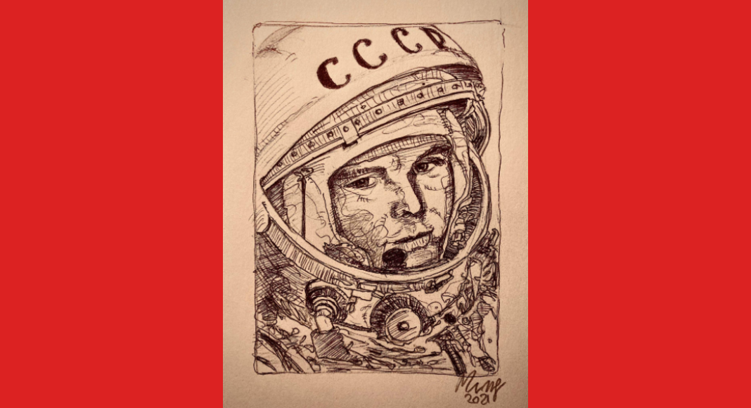 Jurij Gagarin visto da Fabio Mingarelli