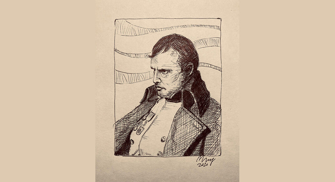 Napoleone disegnato da Fabio Mingarelli